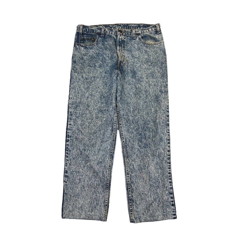 Levi’s VTG 90s 540 Relaxed Fit Jeans USA FLAW Acid Wash Mens 36x27, tag 36x30